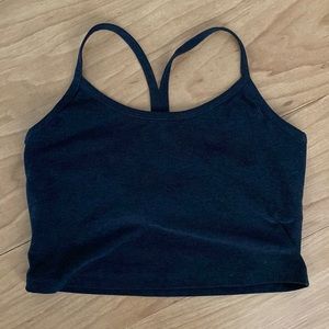 Slim racerback crop tank
